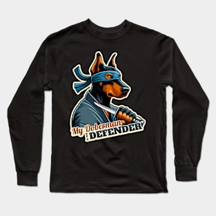 Ninja Doberman Long Sleeve T-Shirt